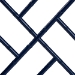 bali & pari Sergio Wood 2-Piece Dining Chair Set - Chippendale Side Chair with Bamboo Motif and Upholstered Seat Cushion, Navy Blue - Sergio-Navy Wooden-Arm-DC