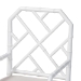 bali & pari Sergio Wood 2-Piece Dining Chair Set - Chippendale Side Chair with Bamboo Motif and Upholstered Seat Cushion, White - Sergio-White Wooden-Arm-DC