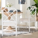bali & pari Sergio Wood 2-Piece Dining Chair Set - Chippendale Side Chair with Bamboo Motif and Upholstered Seat Cushion, White - Sergio-White Wooden-Arm-DC