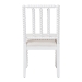 bali & pari Deya Bobbin Dining Chair - Wood Side Chair with Upholstered Seat and Spindle Backrest, White - Deya-White Wooden-DC