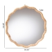 bali & pari Rasida Natural Rattan Scalloped Wall Mirror - Decorative Hand Wrapped Wicker Accent Mirror - WS265-Light Honey Rattan-Boxed-Mirror