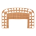 bali & pari Felician Natural Rattan Standalone Headboard - Handwoven Wicker Panel Headboard with Scalloped Fan Motif, King - WS270-Honey Ada-Rattan-HB-King