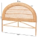 bali & pari Harini Natural Rattan Standalone Headboard - Handwoven Wicker Panel Headboard with Lattice Panel, King - WS272-Honey Ada-Rattan-HB-King