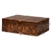 bali & pari Eldora Teak Wood Coffee Table - Handcrafted Live-Edge Accent Table, Low Profile Design for Living Room - 12738-Teak-Rec-Boxed-CT