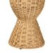 bali & pari Hisao Natural Rattan Checkered Console Table with Sculptural Base - Hisao-Natural Rattan-Console Table