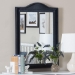 bali & pari Lailan Woven Grasscloth Mirror, Rectangle, Navy Blue - M450-S439-Navy Blue-Wall Mirror