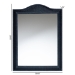bali & pari Lailan Woven Grasscloth Mirror, Rectangle, Navy Blue - M450-S439-Navy Blue-Wall Mirror