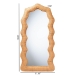 bali & pari Daray Scalloped Natural Rattan Full Length Floor Mirror - WS243-Natural-Rattan-Mirror