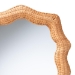 bali & pari Daray Scalloped Natural Rattan Wall Mirror - WS244-Natural-Rattan-Mirror