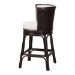 bali & pari Alsip Espresso Rattan Counter Stool with Swivel Seat - Alsip-Coffee Bean Rattan-White Cushion-CS