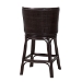 bali & pari Alsip Espresso Rattan Counter Stool with Swivel Seat - Alsip-Coffee Bean Rattan-White Cushion-CS