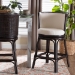 bali & pari Alsip Espresso Rattan Counter Stool with Swivel Seat - Alsip-Coffee Bean Rattan-White Cushion-CS