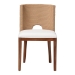 bali & pari Norely Dining Chair with Woven Seagrass Back - Norely-Light Brown-Banana Fiber-Cushion-DC
