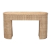 bali & pari Mimi Natural Rattan Checkered Console Table with Drawer - Mimi-Natural Wicker-Console Table