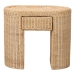 bali & pari Mimi Natural Rattan Checkered End Table with Drawer - Mimi-Natural Wicker-ET