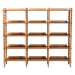 Baxton Studio Lucera Bobbin 5-Tier Display Shelf, Oak Brown - MG9011-5-NT Oak-Shelf