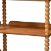 Baxton Studio Lucera Bobbin 5-Tier Display Shelf, Oak Brown - MG9011-5-NT Oak-Shelf