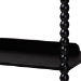 Baxton Studio Lucera Bobbin 5-Tier Display Shelf, Black - MG9011-5-Black-Shelf