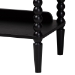 Baxton Studio Lucera Bobbin 5-Tier Display Shelf, Black - MG9011-5-Black-Shelf