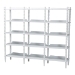 Baxton Studio Lucera Bobbin 5-Tier Display Shelf, White