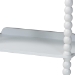 Baxton Studio Lucera Bobbin 5-Tier Display Shelf, White - MG9011-5-White-Shelf