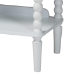 Baxton Studio Lucera Bobbin 5-Tier Display Shelf, White - MG9011-5-White-Shelf