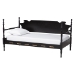 Baxton Studio Gaetano Wood Daybed with Turned Spindle Post, Black, Twin