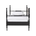 Baxton Studio Gaetano Wood Daybed with Turned Spindle Post, Black, Twin - MG0262-1-Black-Daybed-Twin