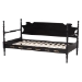 Baxton Studio Gaetano Wood Daybed with Turned Spindle Post, Black, Twin - MG0262-1-Black-Daybed-Twin