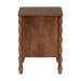 Baxton Studio Seamus 2-Drawer Nightstand with Carved Bobbin Frame - MG9028-Walnut-2DW-NS