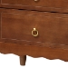 Baxton Studio Seamus 2-Drawer Nightstand with Carved Bobbin Frame - MG9028-Walnut-2DW-NS
