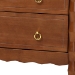 Baxton Studio Seamus 4-Drawer Chest with Carved Bobbin Frame - MG9028-Walnut-4DW-Chest