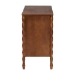 Baxton Studio Seamus 6-Drawer Dresser with Carved Bobbin Frame - MG9028-Walnut-6DW-Dresser