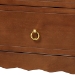 Baxton Studio Seamus 6-Drawer Dresser with Carved Bobbin Frame - MG9028-Walnut-6DW-Dresser