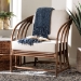 bali & pari Stan Natural Rattan Lounge Chair - Stan-Light Brown Rattan-Cushion-AC