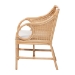 bali & pari Matt Natural Rattan Armchair with Upholstered Seat - Matt-Natural Rattan-Cushion-AC