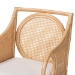bali & pari Matt Natural Rattan Armchair with Upholstered Seat - Matt-Natural Rattan-Cushion-AC