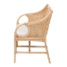 bali & pari Matt Natural Rattan Loveseat with Cane Backrest - Matt-Natural Rattan-Cushion-LS