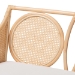 bali & pari Matt Natural Rattan Loveseat with Cane Backrest - Matt-Natural Rattan-Cushion-LS