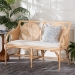 bali & pari Matt Natural Rattan Loveseat with Cane Backrest - Matt-Natural Rattan-Cushion-LS