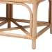 bali & pari Theo Natural Rattan Accent Bench with Removable Cushion - Theo-Natural Rattan-Cushion-Bench