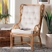 bali & pari Todd Natural Rattan Armchair - Todd-Natural Brown Rattan-Cushion-AC