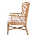 bali & pari Ray Natural Rattan Wingback Armchair with Removable Cushion - Ray-Natural Brown Rattan-Cushion-AC