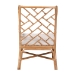 bali & pari Ray Natural Rattan Wingback Armchair with Removable Cushion - Ray-Natural Brown Rattan-Cushion-AC
