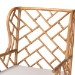 bali & pari Ray Natural Rattan Wingback Armchair with Removable Cushion - Ray-Natural Brown Rattan-Cushion-AC