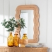 bali & pari Drucilla Fluted Natural Rattan Scalloped Wall Mirror - WS259-Natural Rattan-Mirror