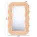 bali & pari Drucilla Fluted Natural Rattan Scalloped Wall Mirror - WS259-Natural Rattan-Mirror