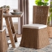 bali & pari Serge Woven Seagrass Dining Chair - Serge-Natural Banana-Cushion-DC
