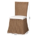 bali & pari Serge Woven Seagrass Dining Chair - Serge-Natural Banana-Cushion-DC