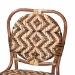 bali & pari Mariano Natural Rattan Dining Chair - Mariano-Light Brown Rattan-DC